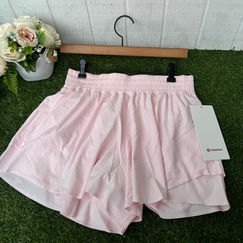 lululemon athletica Women's Light Pink Athletic Running Shorts - Picture 9 of 16